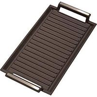 Cata BBQ Grill Induktion schwarz emailliertes Gusseisen 22,8x43,2 cm