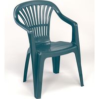 SEDIA RESINA VERDE "ARGO-SCILLA" CON BRACCIOLI