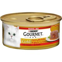 Purina Cat Gourmet Gold Cuore Morbido Manzo - Lattina 85 Gr -
