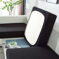 Housse De Coussin De Canapé De Siège Extensible D'angle Housse De Protection Pour Meubles Couvre Pour Canapé Antipoussière Noir, Size : 1 Seat - X(65-95cm))
