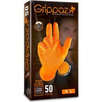 Gants nitrile jetables taille L – Compatible écran tactile – Boîte de 50 unités – Protection mains professionnelle – Grippaz