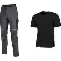 WORKWEAR KIT T-SHIRT+ PANTAL BLACK/GREY TG M