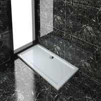 ELEGANT Rectangular 1400 x 700 x 40 mm Shower Tray for Shower Enclosure Cubicle + Waste Trap