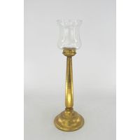 Vimin Box Candelabro con Vetro D 19,5 Cm H 62 Cm Oro
