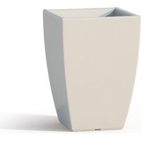 Harz-Blumentopf eckig mod. Parodia 33x33 cm h 50 Weiss