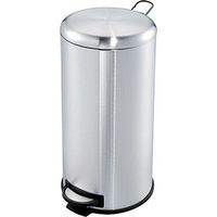 Evre 30L Stainless Steel Waste Bin with non-slip Pedal for Kitchen Office Bathroom Waste
