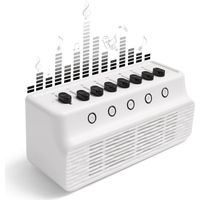 Máquina de ruido blanco, 8 opciones de mezcla de sonidos de la naturaleza, función de memoria de ruido blanco, música para dormir para adultos y bebés, color blanco