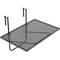 Table de balcon pliable - table suspendue en metal noire
