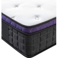 Colchón brendi de resortes ensacados + 3,5 cm de látex natural al 70 % en 75 kg/m³ + Alese 120x190 altura +/- 26 cm - Cuidado suave - soporte equilibrado + Almohada viscoelástica - 5 zonas de confort