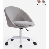 Stuhl Büro drehbar aus Stoff höhenverstellbar Mikro - Grau