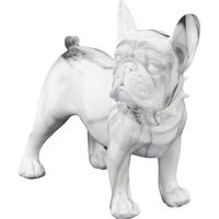 Signes Grimalt Figure di figura del cane Bulldog Figher Animal Animal Blanco 10x23x19cm 25274