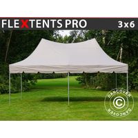Carpa plegable FleXtents PRO Peak Pagoda 3x6m Latte