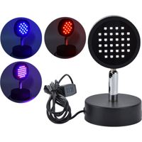 Lampe de luminothérapie LED rouge à 3 couleurs réglables, portable, pour le soin du visage et alimentée par USB.