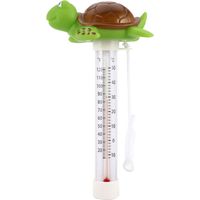 Thermomètre d'eau flottante, thermomètre d'eau flottante de piscine, thermomètre de piscine de Cartoon de tortue verte
