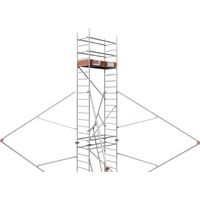 Rollfix 2.0 500, Arbeitshöhe 5m, mit Fußplatten & Dreieckausleger