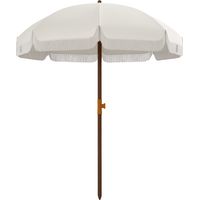 Outsunny – Parasol droit 190x190cm – Tissu polyester avec protection UV40+ – Mâts détachables – Installation facile dans le sable