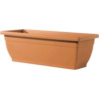 Rechteckige Box -Vase in Harz von Balkon Terrakotta Garden Venere Telcom - 50x20x17 cm