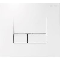 Siamp – Plaque de commande double touche – Trappe de visite – Blanc – Pour espaces confinés – 31191010