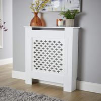 Small White Radiator Cover MDF Wooden Home Decorative Modern Furniture Design