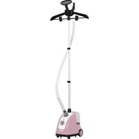 Plancha Vertical 1800W 1,4 L con Temperatura Ajustable en 11 Niveles y Barra Telescópica para Hogar Oficina Rosa