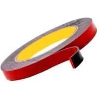 Nastro adesivo biadesivo extra forte, nero, impermeabile, resistente alle alte temperature, per interni ed esterni, 3 m x 1,5 cm