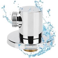 G1/2" Raccord de Tuyau de Douche, Raccord Mural, Bras de Douche Réglable, Raccord Mural pour douchette, Accessoires de Salle de Bain