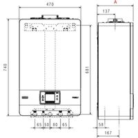 Riello Caldaia A Condensazione Family 25 KIS LOW NOX 20 kW Metano Completa Di Kit Scarico Fumi Hybrid e Defangatore Omaggio