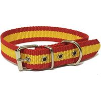 COLLAR DE PERRO BANDERA DE ESPANA DE NAILON CON REFUERZO EN PIEL 40 CMS COLLAR DE PERRO BANDERA DE ESPANA DE NAILON CON REFUERZO EN PIEL 40 CMS OFERTA EXCLUSIVA