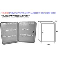 AVL Schlüsselschrank 64300x240x75mm K300-60
