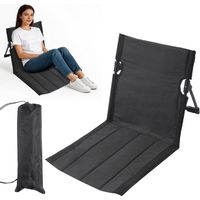 Tapis de plage avec dossier, coussin de chaise de plage, chaise de plage pliable, chaise de plage, chaise de sol, coussin d'assise pliant, siège de plage pliable pour pique-nique, jardin