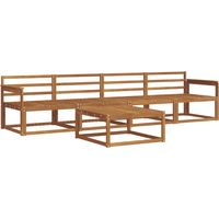 vidaXL Ensemble de canapés d'extérieur 5 pcs Naturel