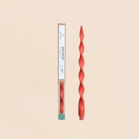 Bougie spirale rouge 40cm