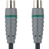 Bandridge Antennenkabel 1m Coax Cable 24K Gold 75 Ohm