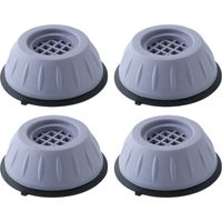 4 Stück Waschmaschine Füße Pad Fußpolster, Waschmaschine Antivibrationsmatte, Anti Vibration Füße Dämpfer