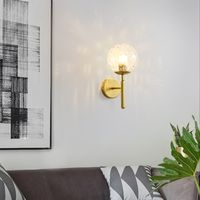 Ede Lampe murale moderne Lampe murale LED Lampe murale LED Lampe miroir Lampe murale LED Lampe murale LED en verre Lampe murale moderne Intérieur. Couvercle à motifs d'eau-lumière chaude monochromatiq