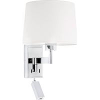 ARTIS, Applique con Lettore LED, Faro Barcelona - Corpo: Cromato - Colore: Bianco