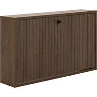 Meuble à chaussures 1 porte basculante bois MDF – Dimensions 71,6x17x43 cm – Charge max 20 kg – Bois certifié FSC – Toilinux
