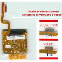LCD Motorola V3688 o V3690/V50con cable flex