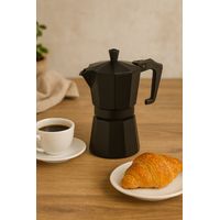 Italienische Kaffeemaschine - PEZZETTI - ITALEXPRESS - Aluminium - 3 Tassen - Schwarz