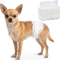 PawHut Dog Diapers Super Absorbent for Male Dogs Size XS