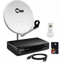 HDSAT Pack parabole 60 cm + LNB + Décodeur TNTSAT (ASTRA) + HDMI