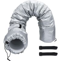 150X27CM Protection Portable pour Tuyau de Climatisation, Housse De Protection Pour Tuyau De Climatisation, Manchon Isolant Pour Tuyau De Climatiseur Portable Avec 2 Sangles Réglables