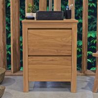 Meuble sous vasque en teck massif 60 cm, Varedo