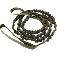 Corde de remorquage pour vélo en nylon, réglable, robuste et portable, de type élastique, pour le cyclisme en extérieur, vert militaire