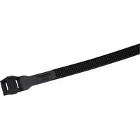 Schneider Electric – Lot de 100 colliers noirs 194x9 mm – Fixation câbles intérieure et extérieure – Résistance UV et humidité – Polyamide PA12 Rilsan
