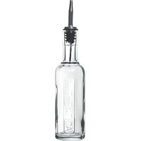 Glasflasche mit metallem Ausgießer 0,25 l