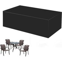 Housse de protection pour banc de terrasse 315 x 160 x 74 cm, imperméable et anti-poussière, pour meubles de jardin, table, chaise, canapé, robuste