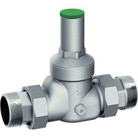 RIDUTTORE DI PRESSIONE CROMATO CON ATTACCO MANOMETRO FAR 1""1/4 M/M