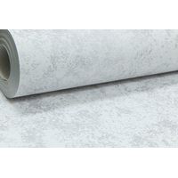 Rasch Industrial Concrete Texture Plain Light Grey Metallic Silver Wallpaper