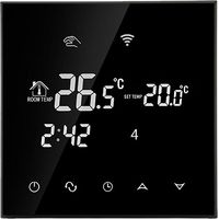 Thermoval TVT 30 Thermostat schwarz und silber modern
